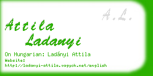 attila ladanyi business card